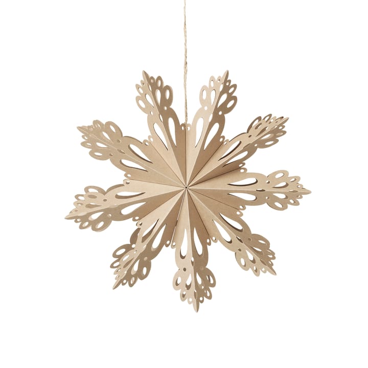 Snowflake Christmas decoration natural - Ø30 cm - Broste Copenhagen