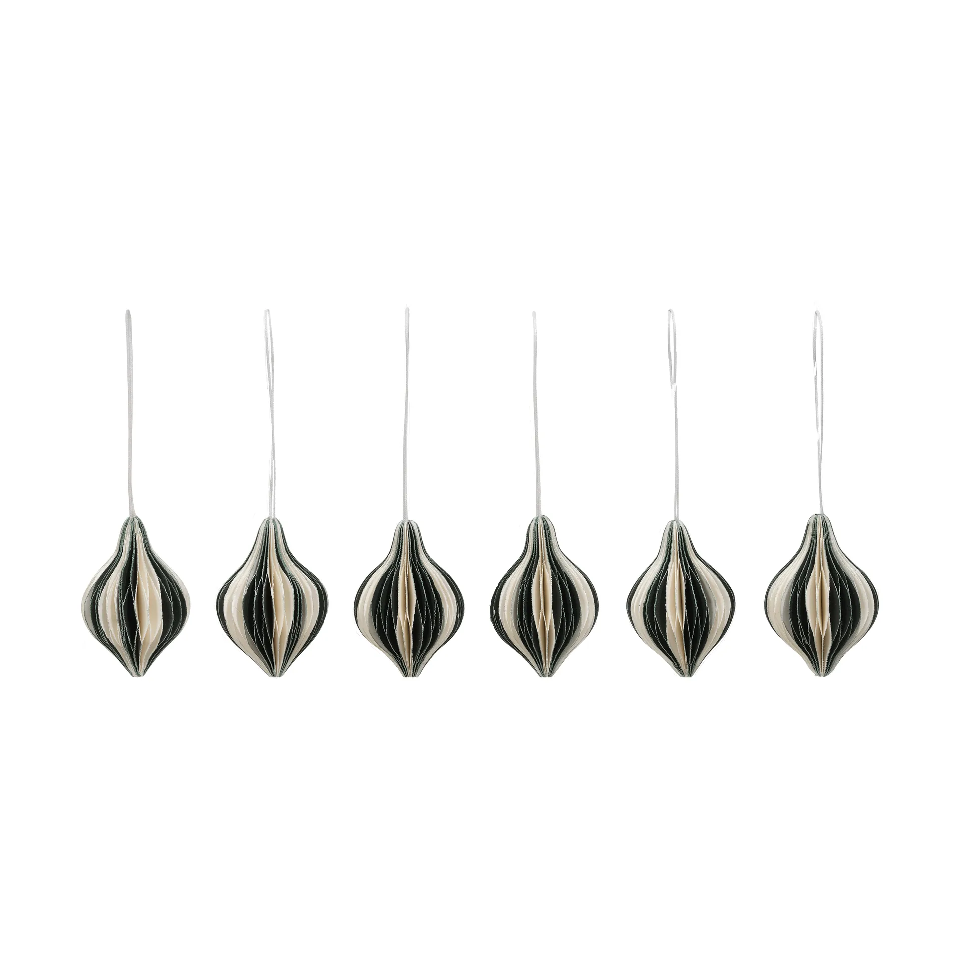 Spira Christmas hanging decoration, Deep Forest-Off White Broste Copenhagen