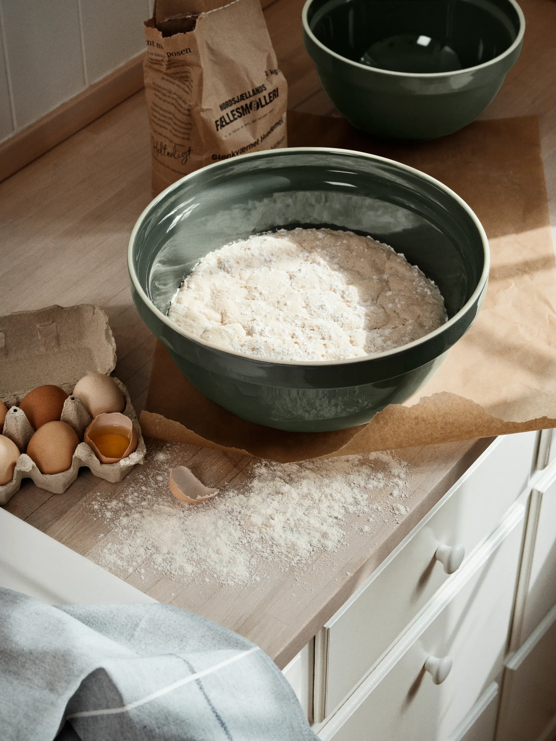 Taverna bowl Ø24 cm, Green Broste Copenhagen