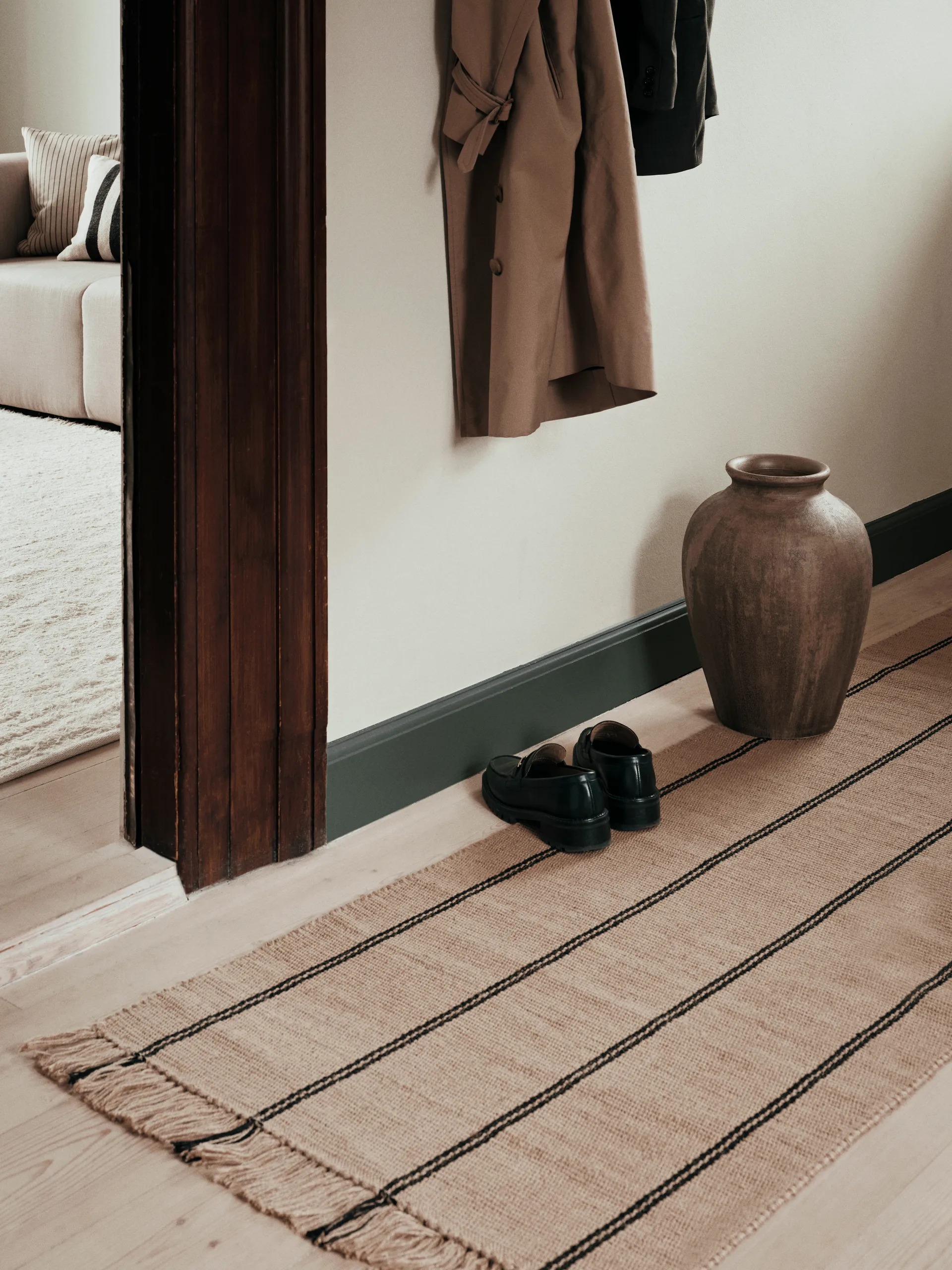 Uma vase, Rustic dark brown, 40 cm Broste Copenhagen