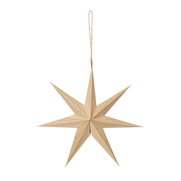 Venice wooden star Ø20 cm - Natural - Broste Copenhagen
