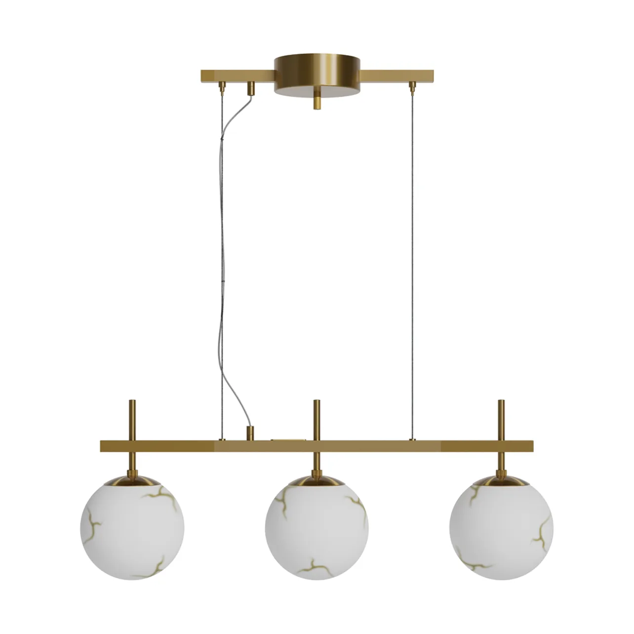 Bellagio ceiling light 3-lite, Brass-white By Rydéns