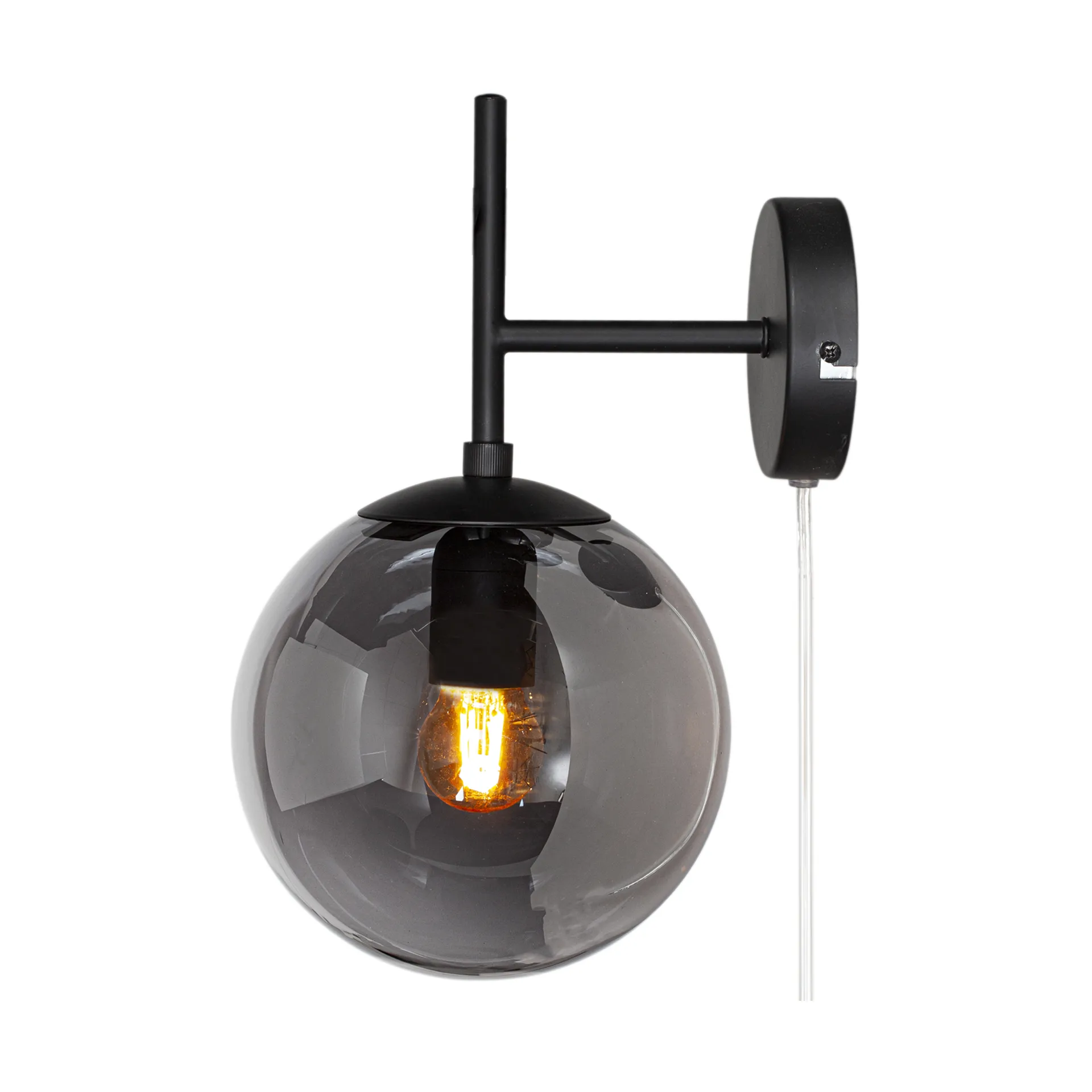 Boyle wall lamp, Smoky Gray By Rydéns