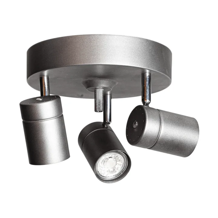 Correct 3 ceiling spotlight - Steel grey - By Rydéns