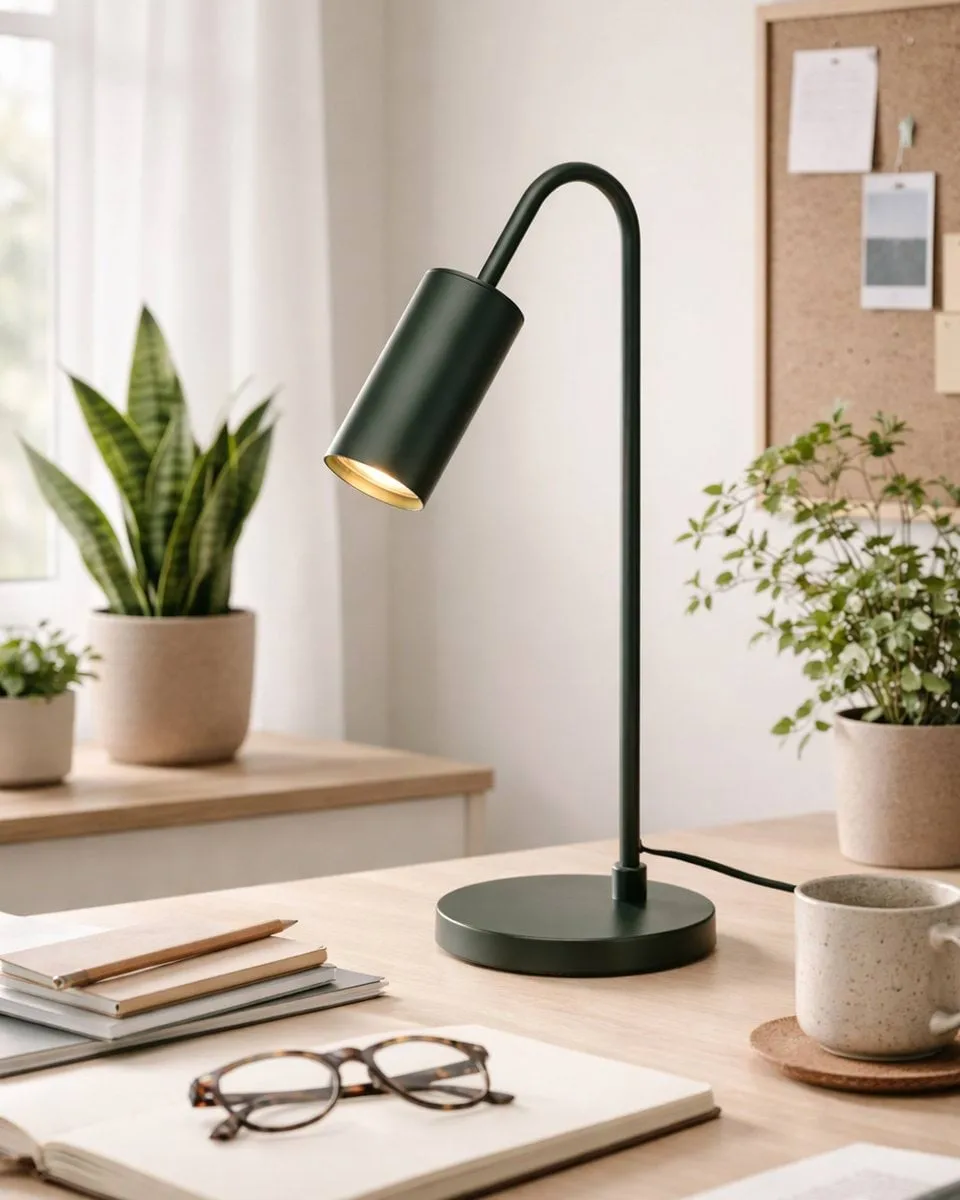 Curve table lamp 51 cm, Matte green By Rydéns