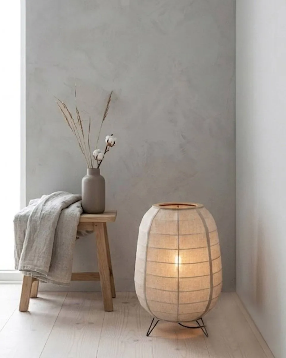 Delino floor lamp, Natural, Ø40x57 cm By Rydéns
