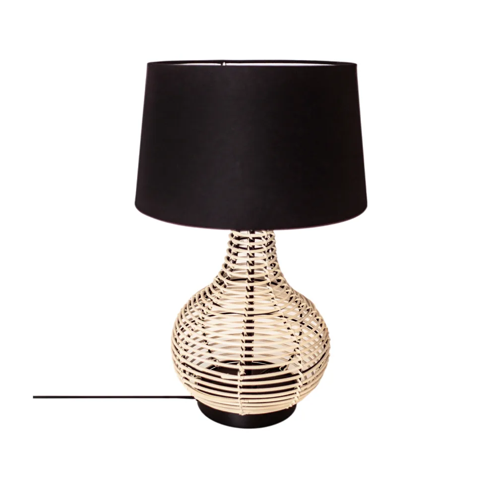 Granada table lamp, Nature/black By Rydéns