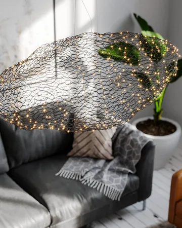 Hayden ceiling lamp - Matte black, 115 cm - By Rydéns