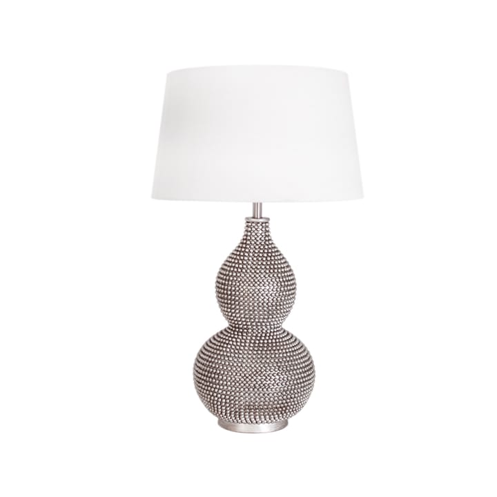 Lofty table lamp, Satin/white, lamp base in metal  By Rydéns