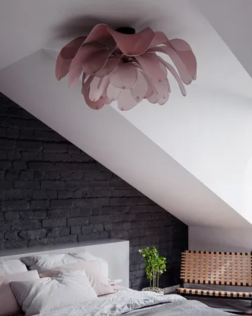 Lou Lou ceiling Ø80 cm - Pink - By Rydéns