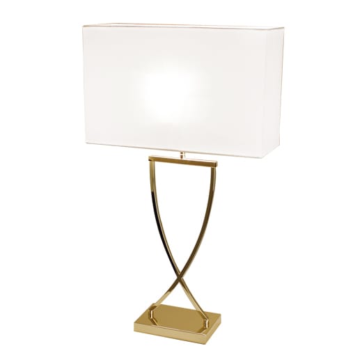 Omega table lamp 52 cm, brass-white By Rydéns