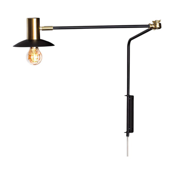 Quinn wall lamp long, Matte black By Rydéns