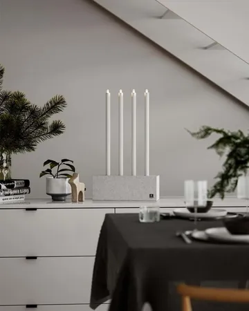 Raw Light advent candle holder - Concrete - By Rydéns