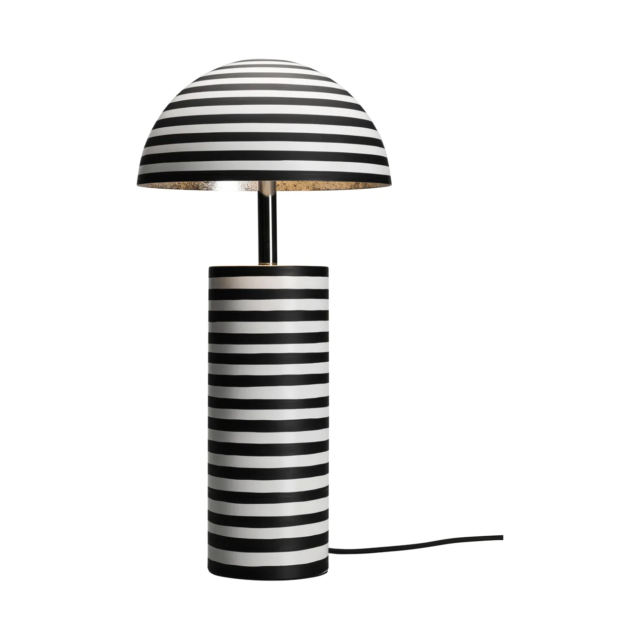 Stripe table lamp, White-black, 50 cm By Rydéns