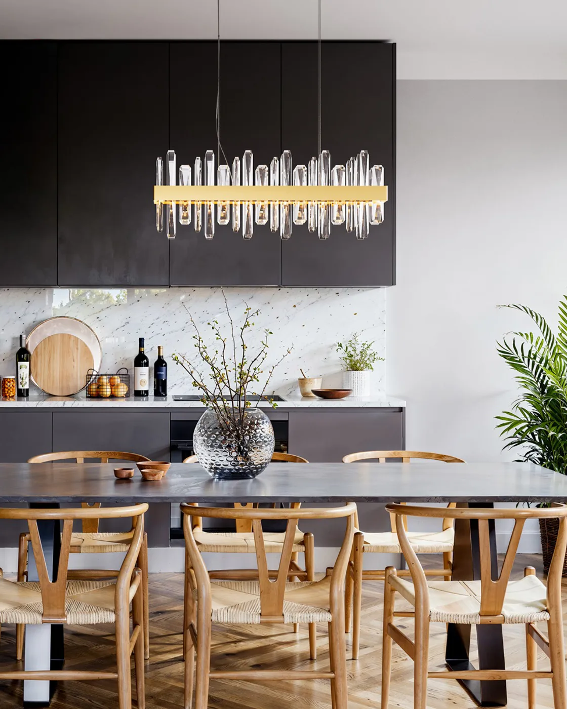 Triumph Bar ceiling light 80 cm, Brass-clear By Rydéns