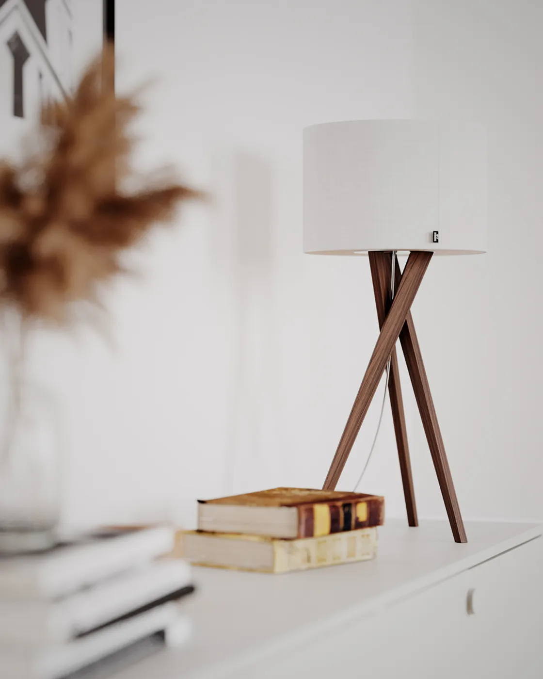 Vega table lamp55 cm, Walnut-white By Rydéns