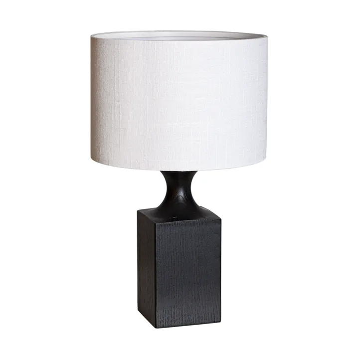 Woody table lamp 41 cm - Black-white - By Rydéns