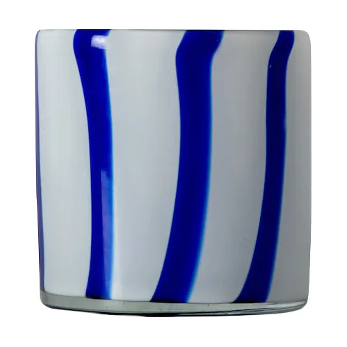 Calore tealight holder XS 10 cm, Blue-white Byon