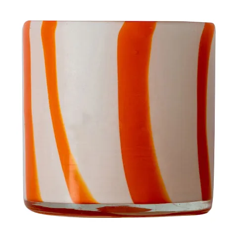 Calore tealight holder XS 10 cm - Orange-white - Byon
