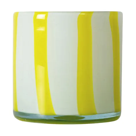 Calore tealight holder XS 10 cm - Yellow-white - Byon