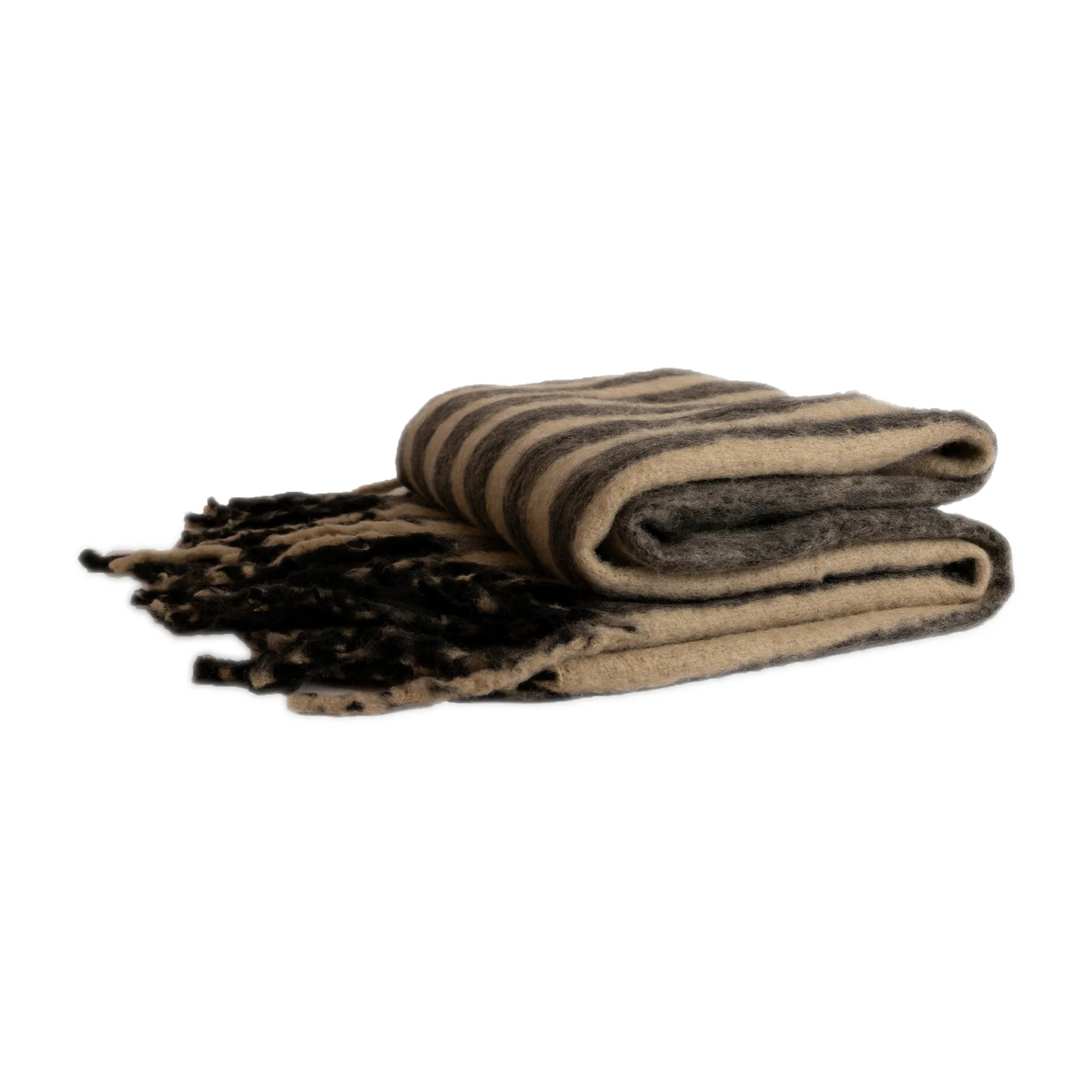 Edien blanket 125x150 cm, Black-beige Byon