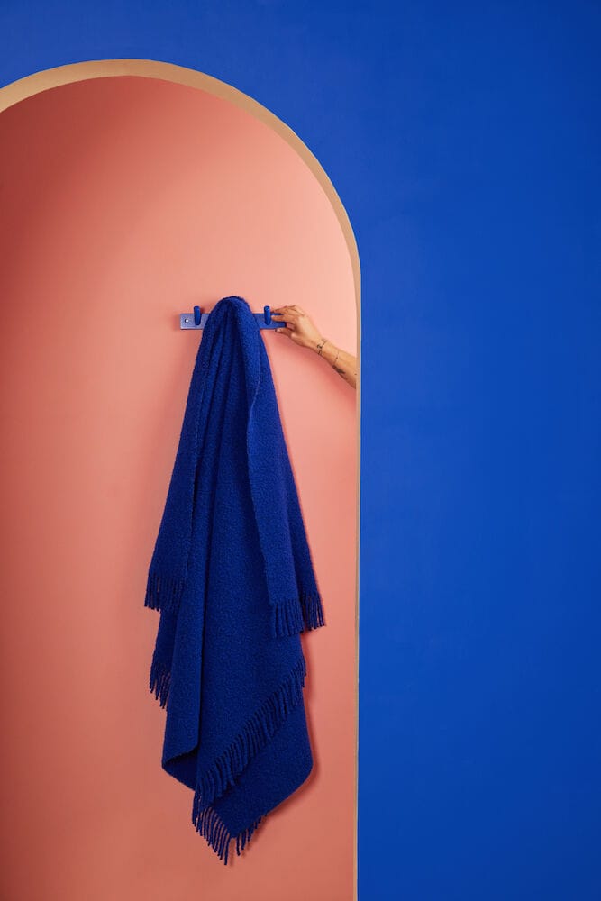 Franca throw blanket 130x170 cm, Blue Byon