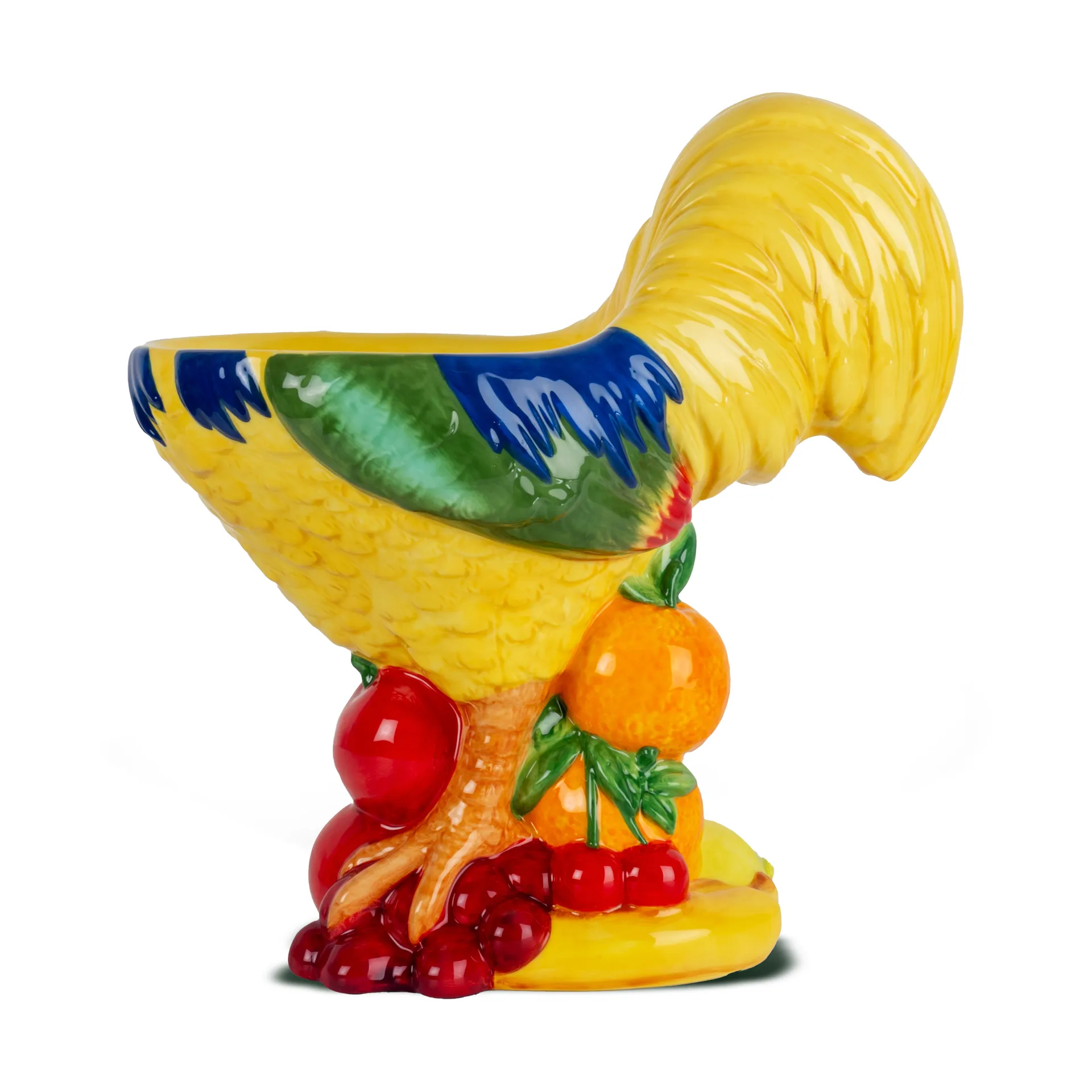 Fruity Rooster bowl, Yellow Byon