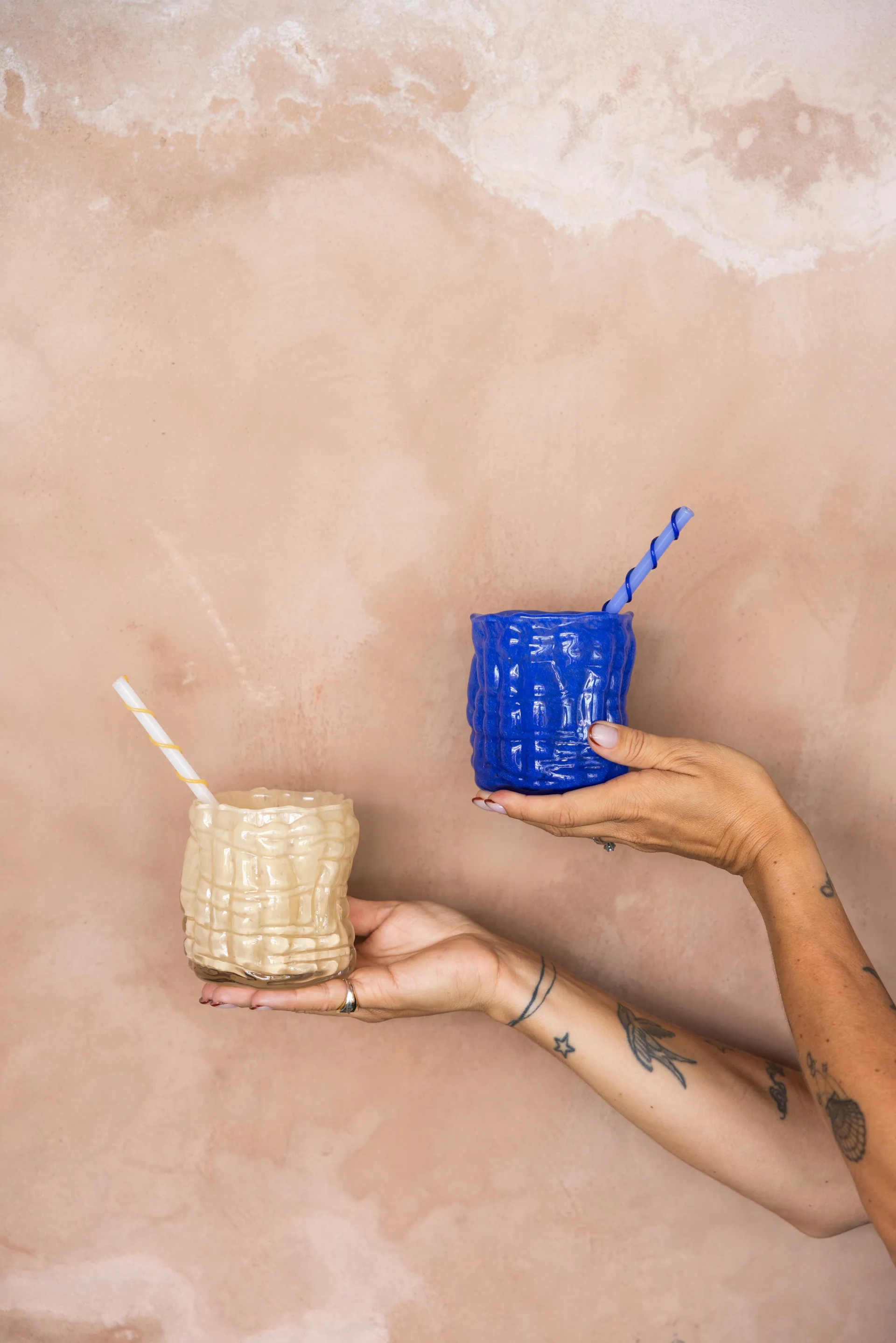 Laranne candle holder Ø10 cm, Blue Byon