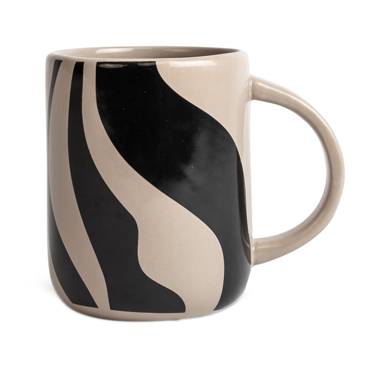 Liz mug zebra 28 cl - Beige-black - Byon