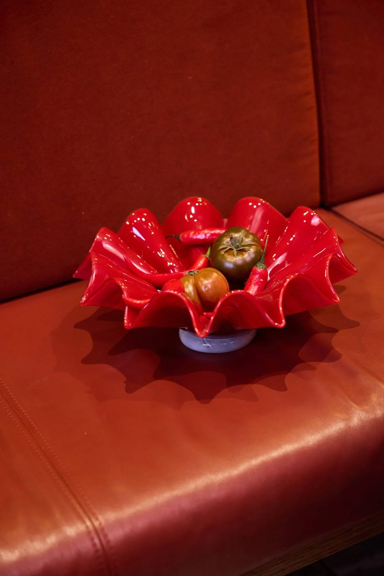 Lorin bowl, L, Ø30x11 cm, Red Byon