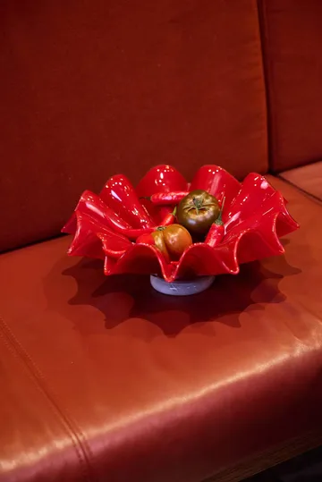 Lorin bowl - L, Ø30x11 cm, Red - Byon