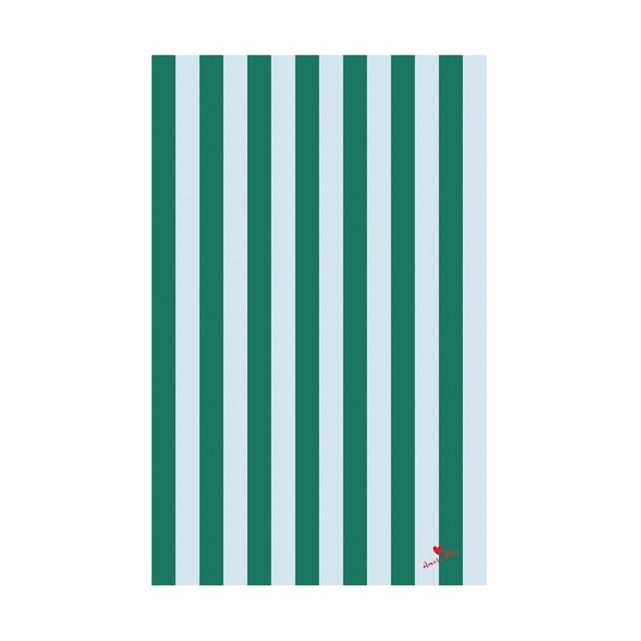 Love tablecloth 150x280 cm - Green-light blue - Byon