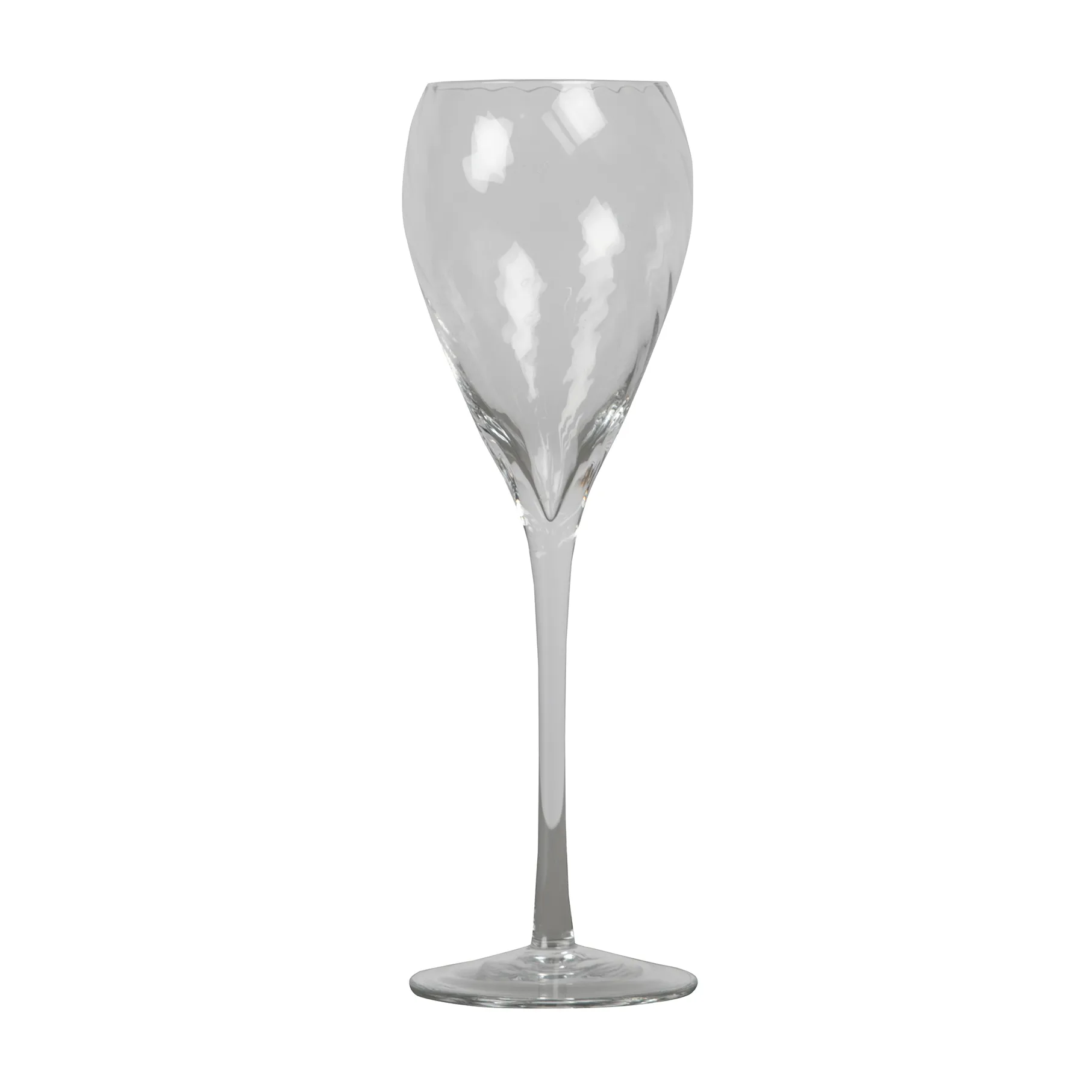 Opacity champagne glass, clear Byon