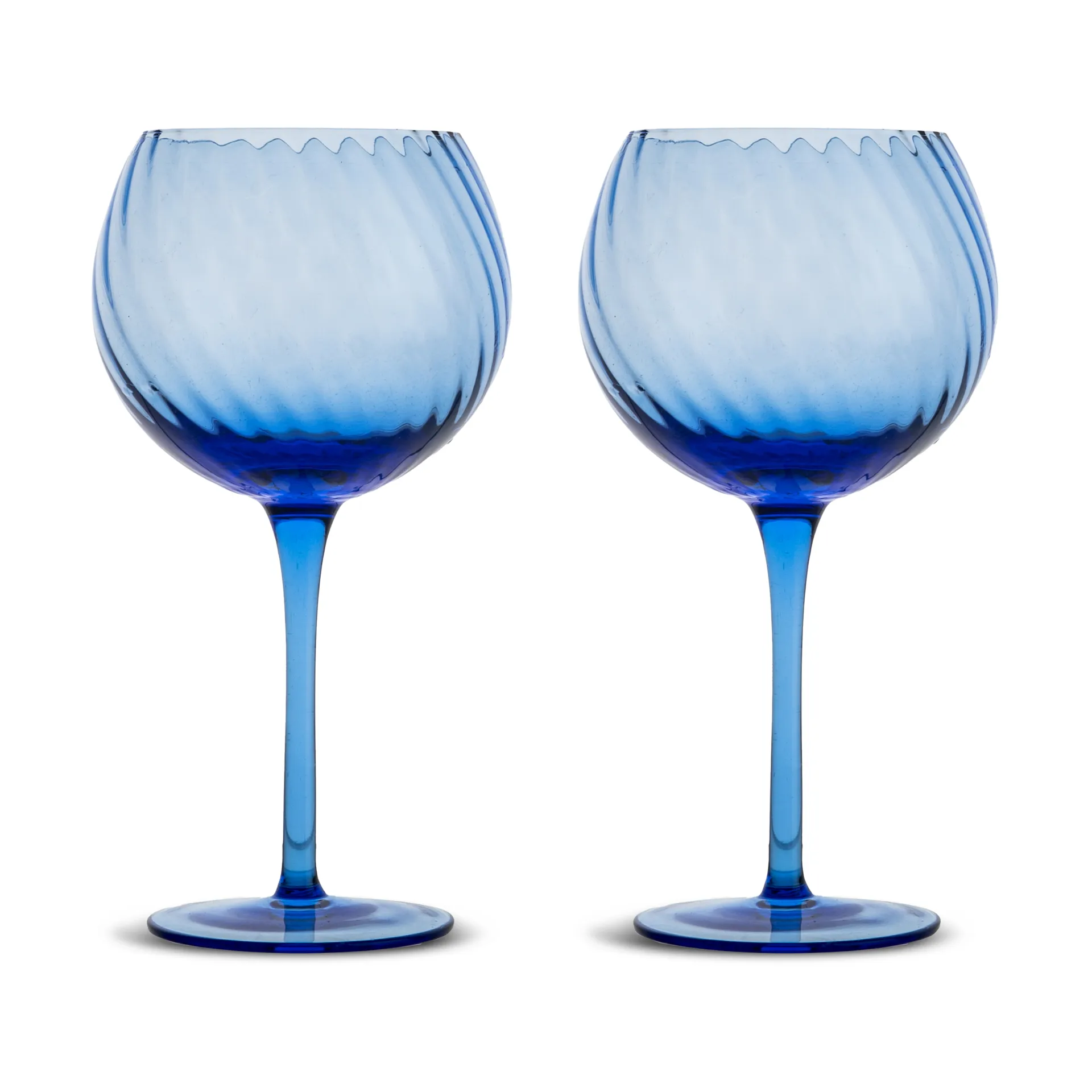 Opacity wine glasses 47 cl 2-pack, Blue Byon