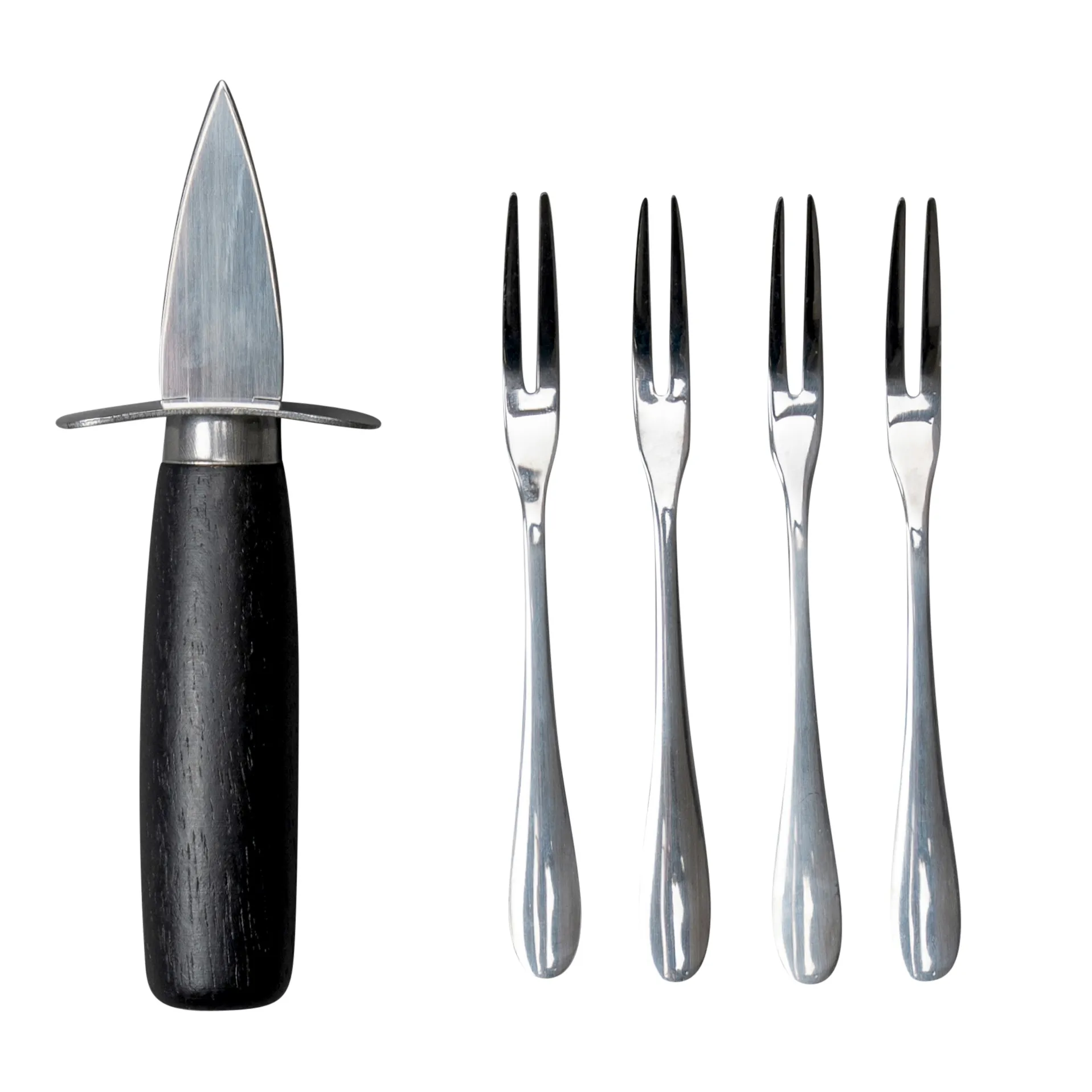 Ostrica oyster set, black-silver Byon