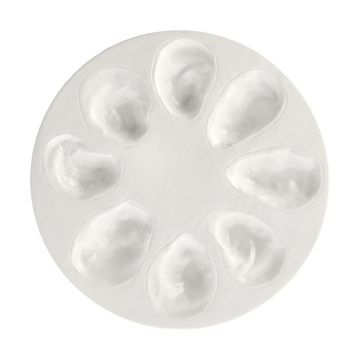 Oyster plate Ø27 cm, White Byon