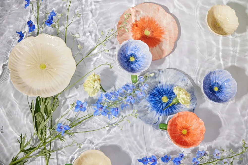 Poppy bowl, Blue, Ø11 cm Byon