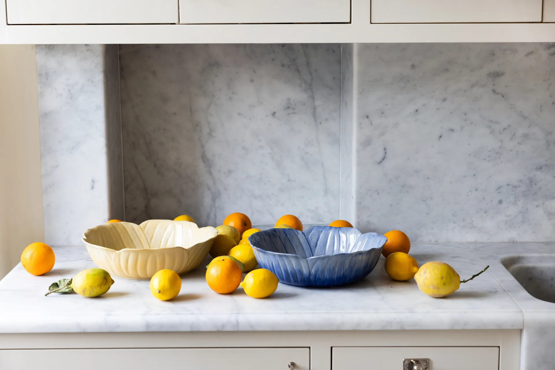 Poppy bowl, Blue, Ø30 cm Byon