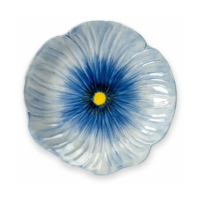 Poppy small plate 20.5x21 cm, Blue Byon