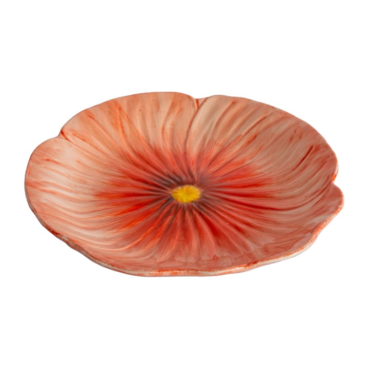 Poppy small plate 20.5x21 cm, Red Byon