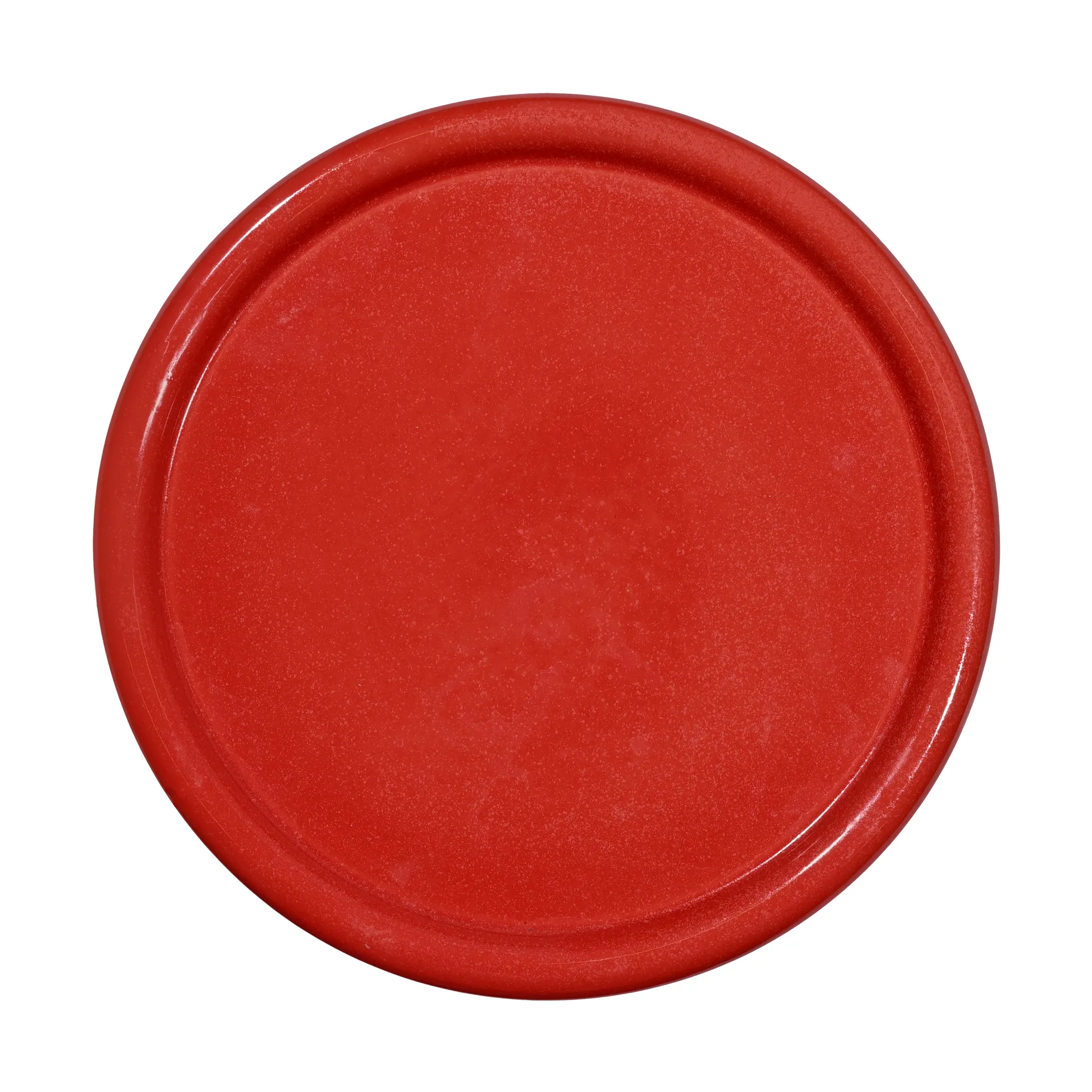 Porto cake plate Ø26x11 cm, Red-beige Byon