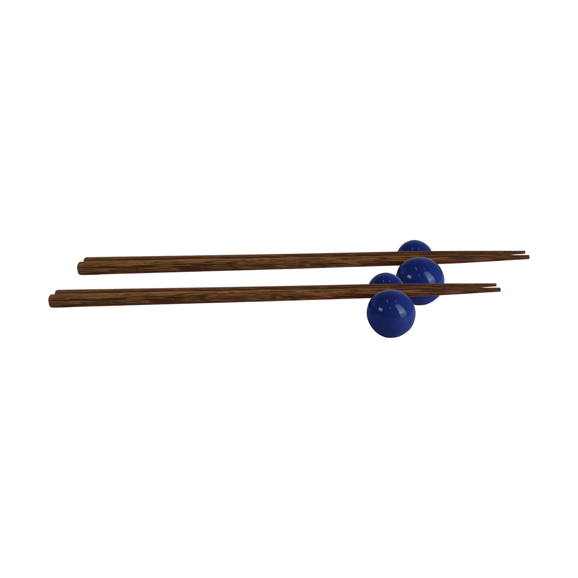 Porto chopsticks with holder 2-pack, Blue Byon
