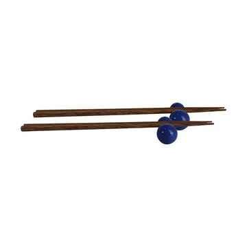 Porto chopsticks with holder 2-pack - Blue - Byon