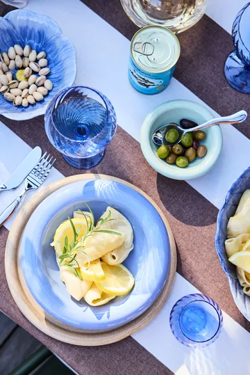 Porto deep plate - Light blue, Ø22 cm - Byon