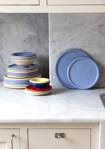 Porto plate Ø21.5 cm - Light blue - Byon