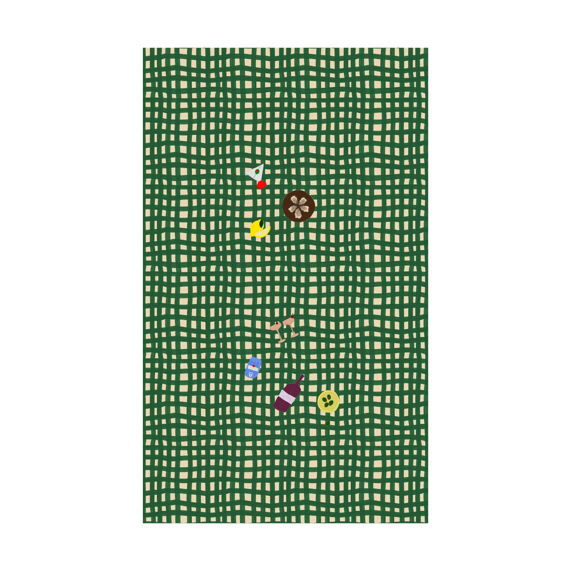 Sera tablecloth, Green, 150x280 cm Byon