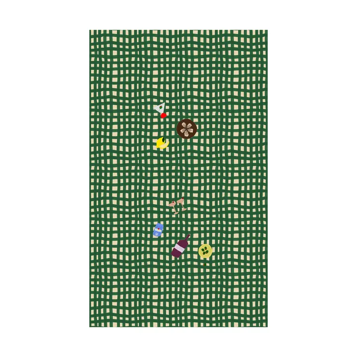 Sera tablecloth - Green, 150x280 cm - Byon
