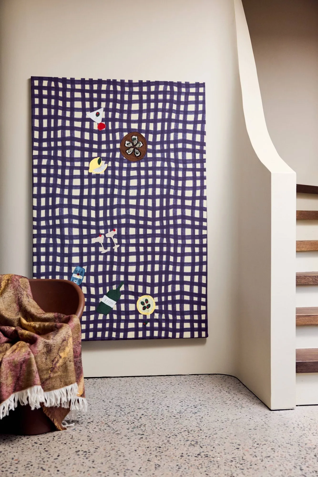 Sera tablecloth, Plum (purple), 150x280 cm Byon