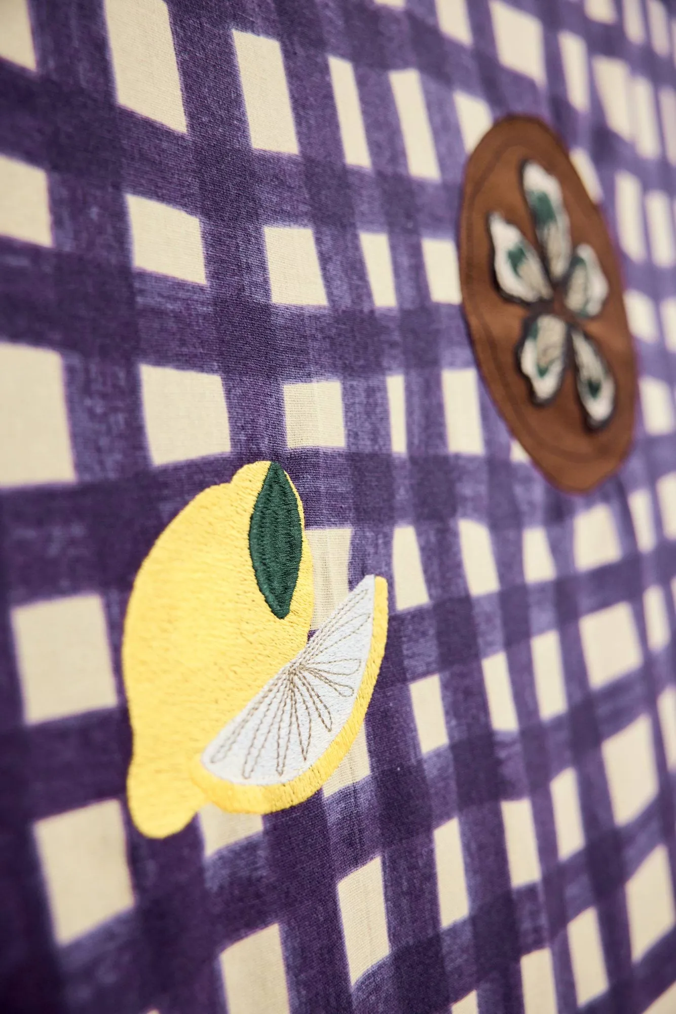 Sera tablecloth, Plum (purple), 150x280 cm Byon
