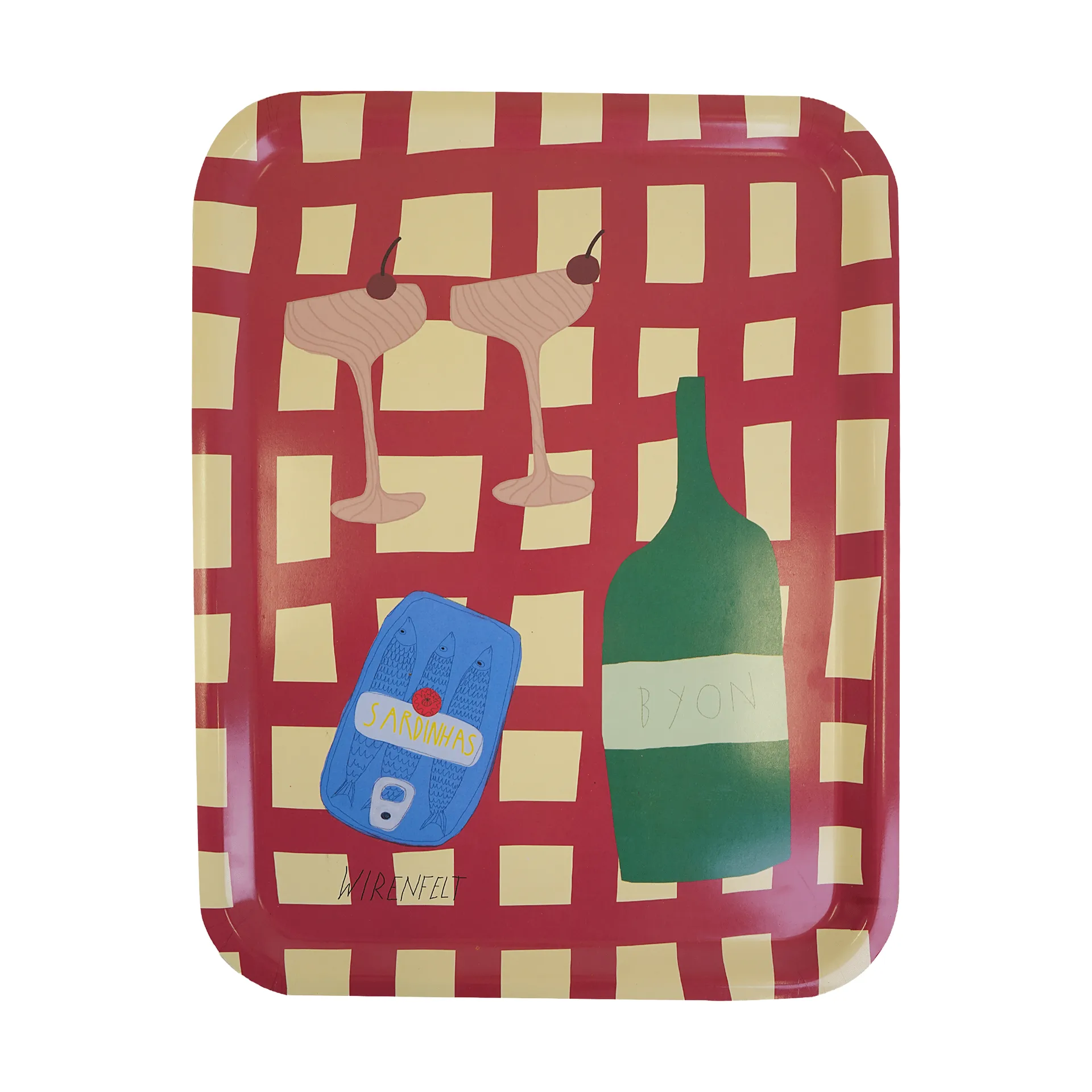 Sera tray, Red, 33x43 cm Byon